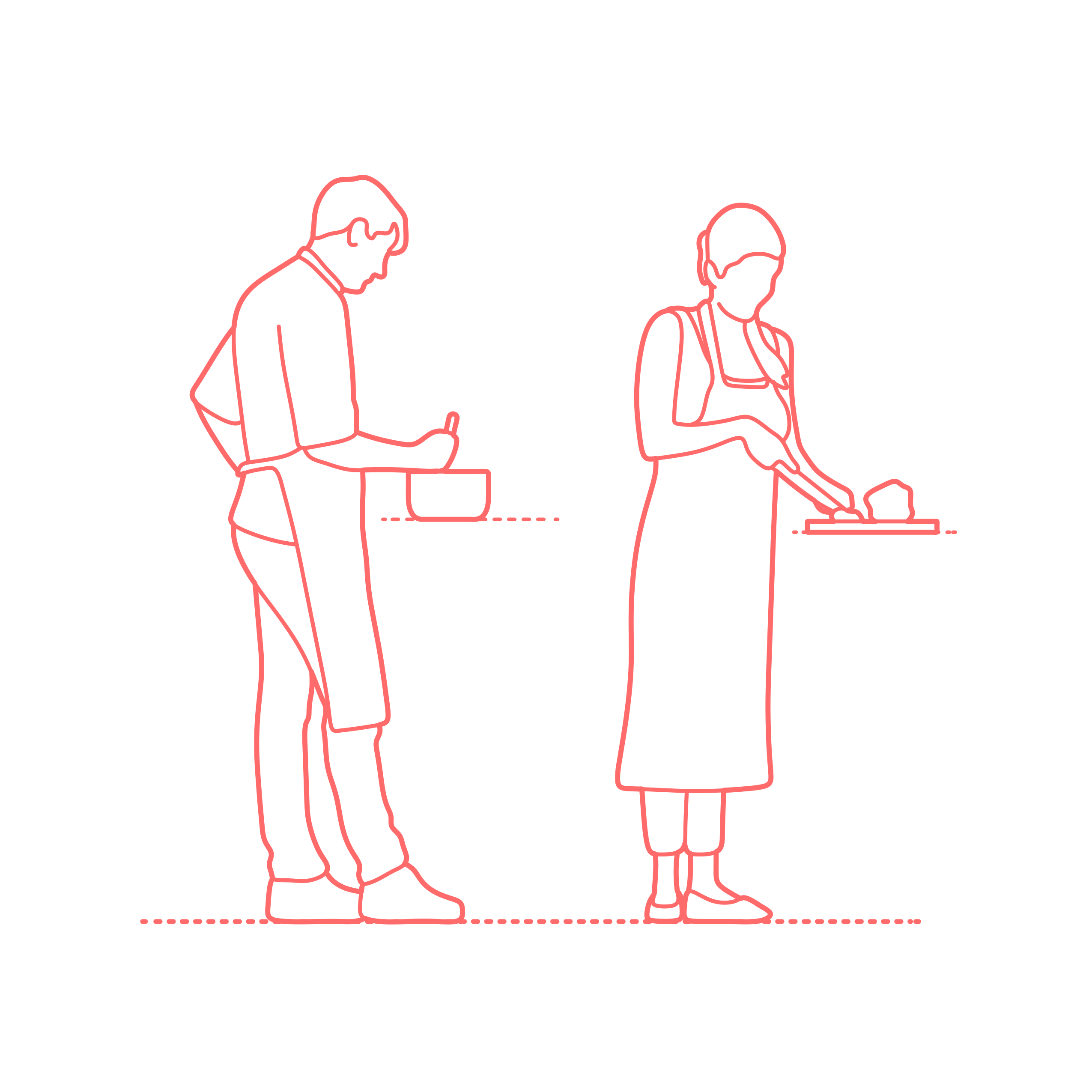 Humans Poses People Cooking Contour Svg Vector Free Vectors